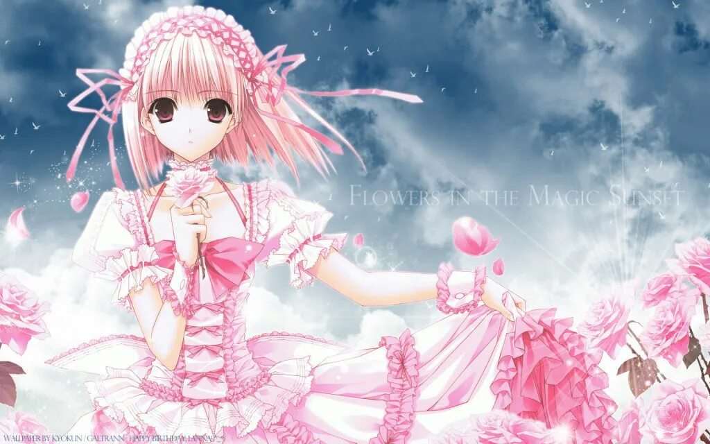 Аниме принцесса с розовыми волосами 12