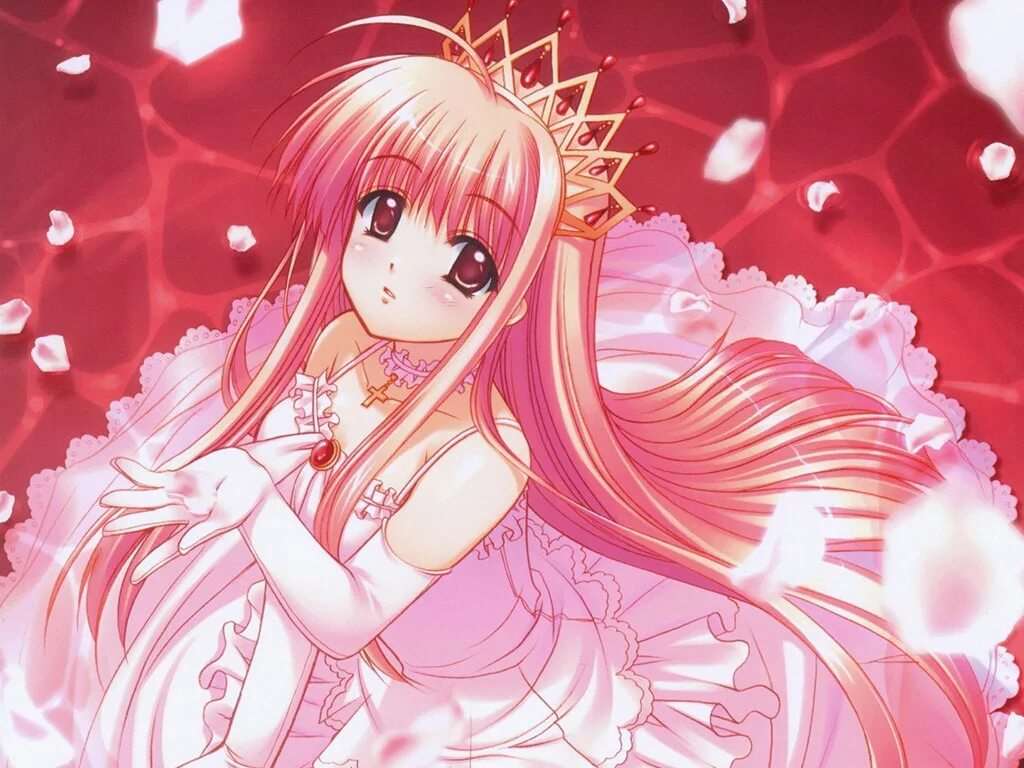 Аниме принцесса с розовыми волосами 15