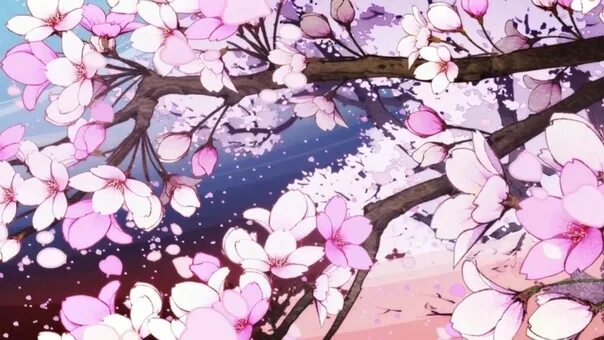 Аниме цветы Сакуры 3