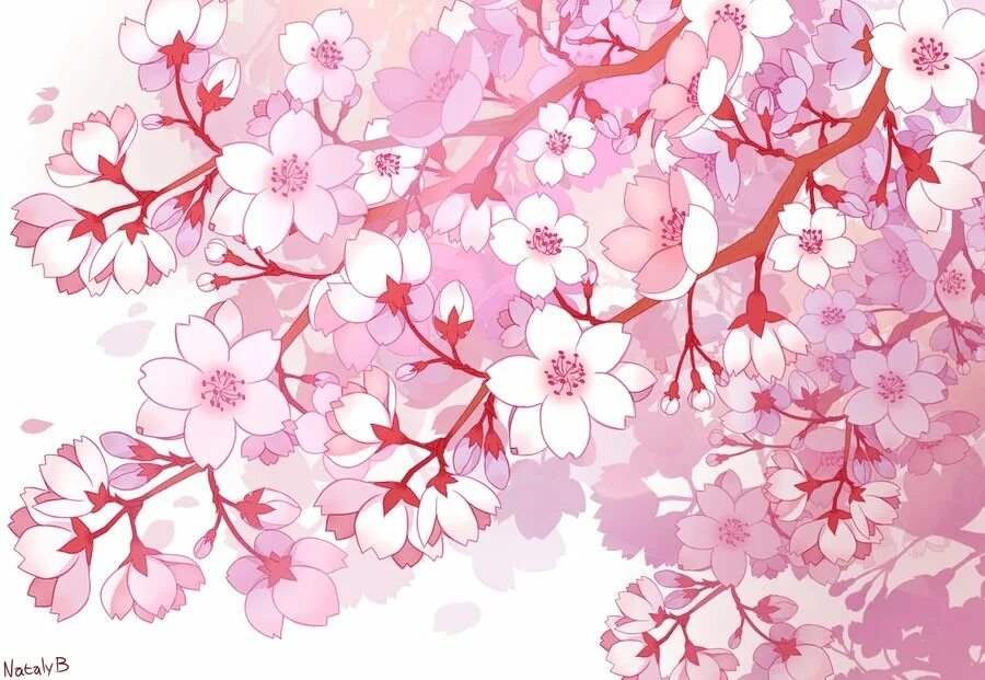 Аниме цветы Сакуры 6
