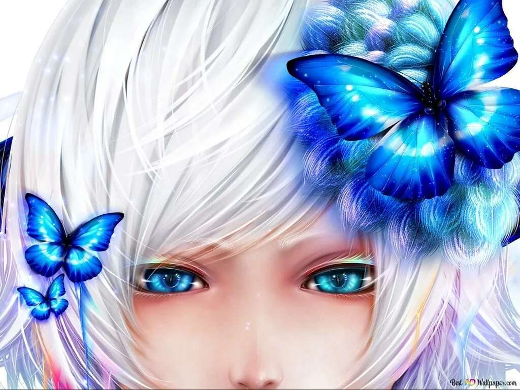 Бабочки в стиле аниме 14