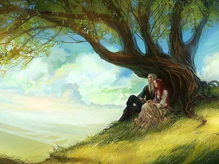 Девочка под деревом 12