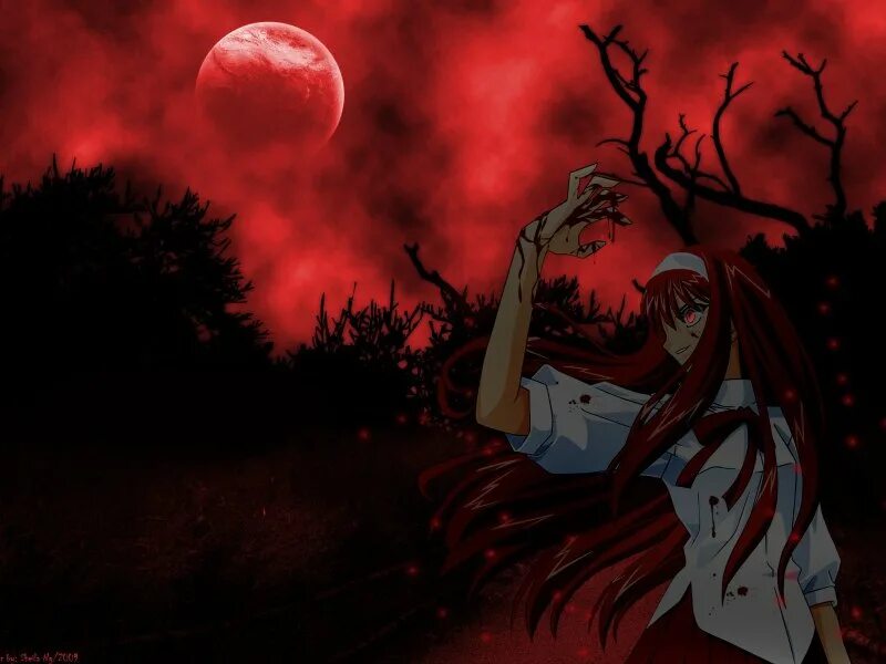 Кровавая луна аниме 13
