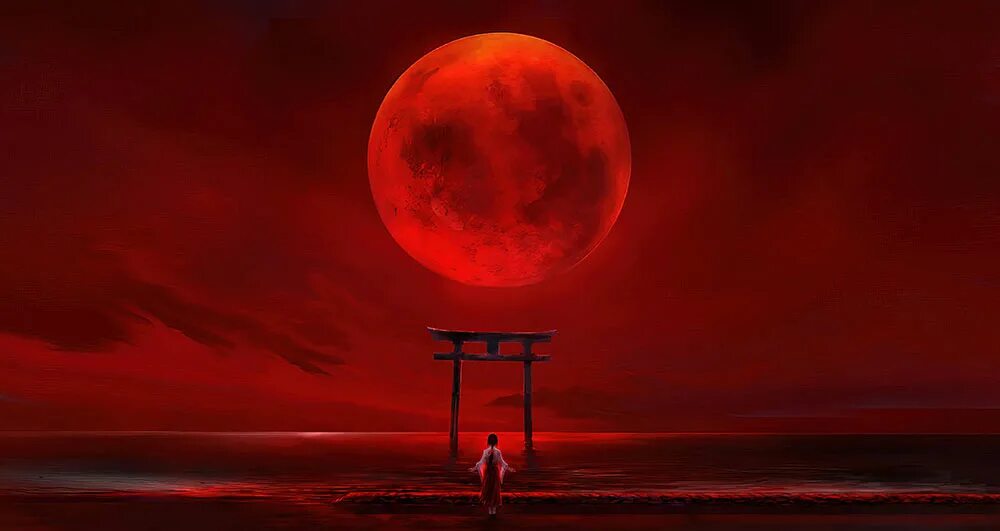Кровавая луна аниме 3