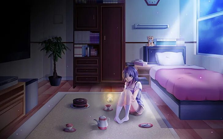 Ночная комната аниме 19