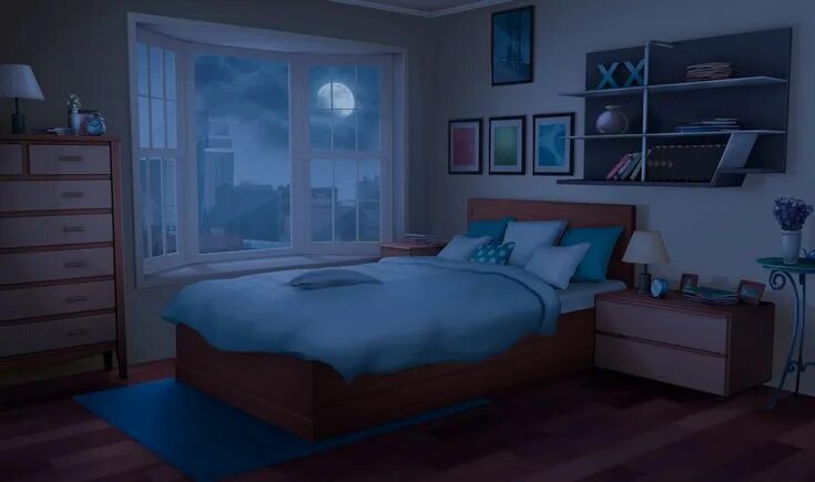 Ночная комната аниме 6