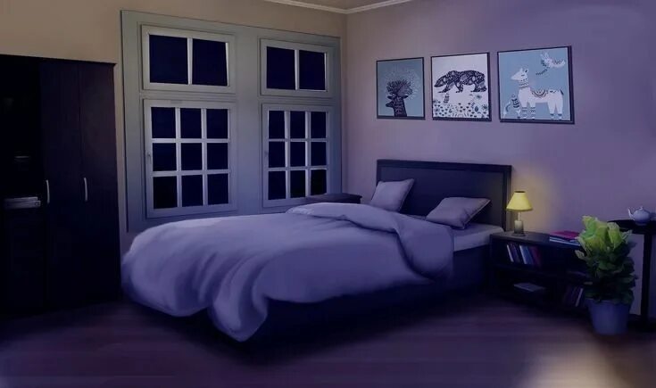 Ночная комната аниме 9