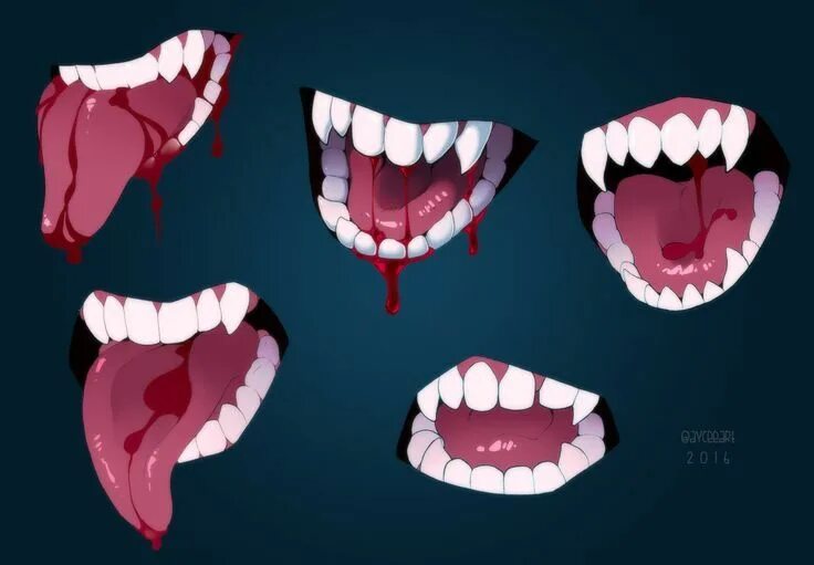 Острые зубы аниме 1
