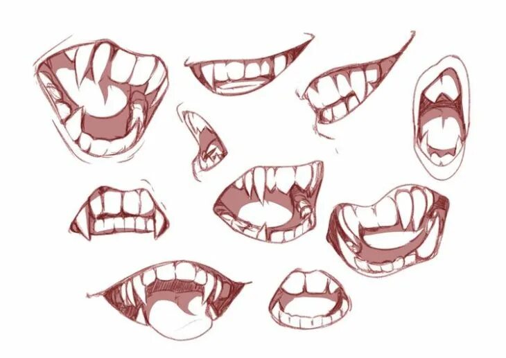 Острые зубы аниме 10