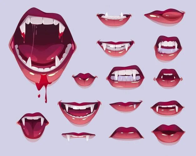 Острые зубы аниме 19