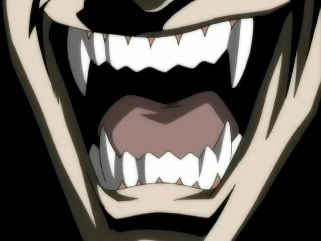 Острые зубы аниме 4