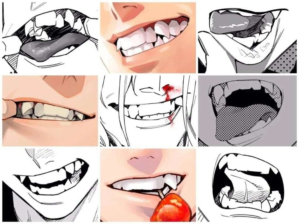 Острые зубы аниме 7