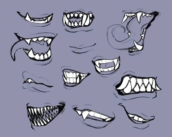 Острые зубы аниме 9