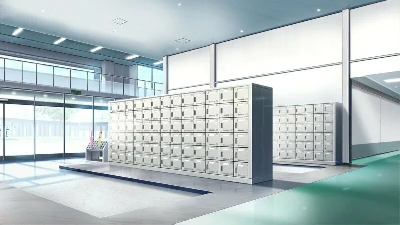 Школьные шкафчики аниме 16