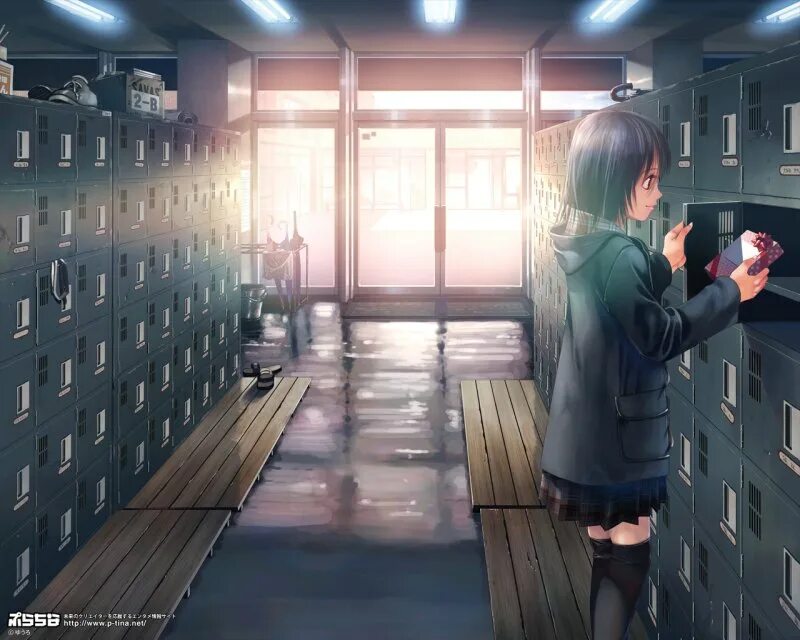 Школьные шкафчики аниме 18