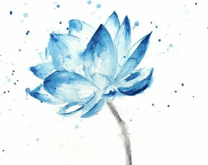 Синие цветы арт 17